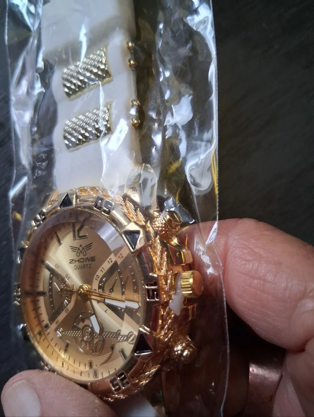 Howe White Silicone Strap Watch with Gold-Tone Case